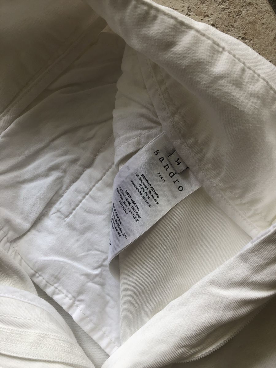 Sandro Pantaloni: Sandro - kurze Hose mit Leinen -34 – Nuovo (secondo la descrizione) da Chêne-Bourg venduto da sienna8245 1