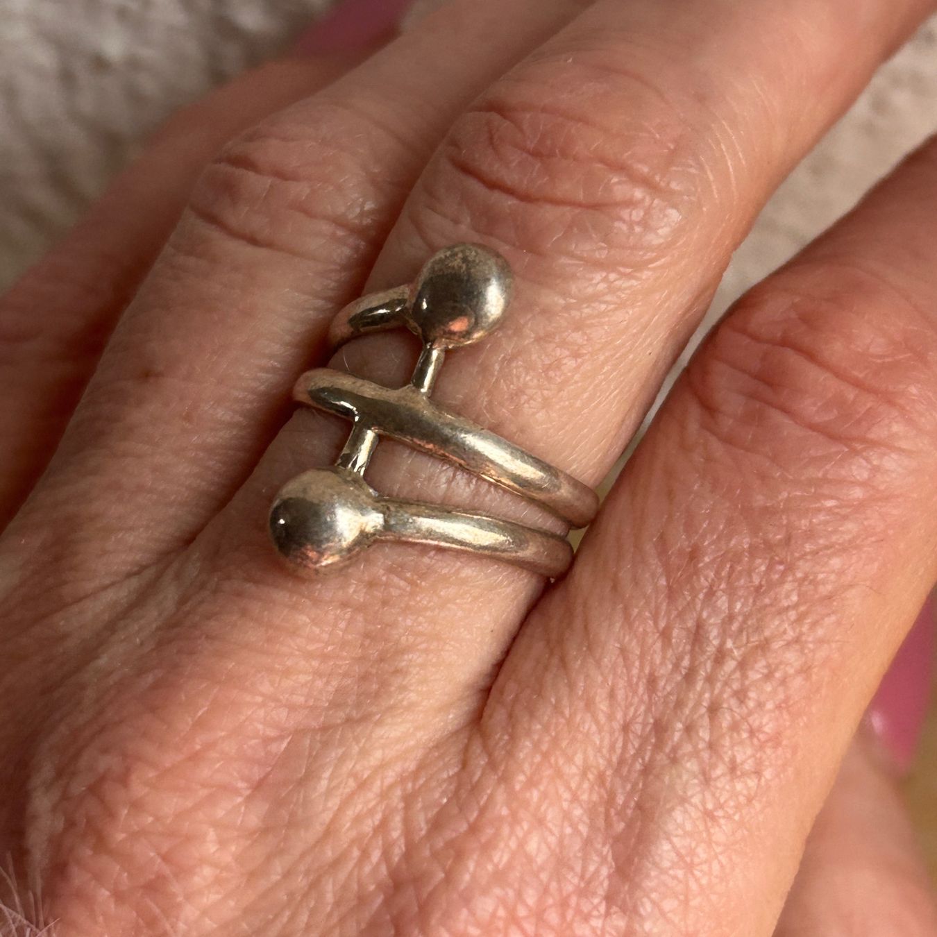 Bagues: Silber Ring 2 Points (Grösse 56 ) – D'occasion à Laufen par belleskulptur 2