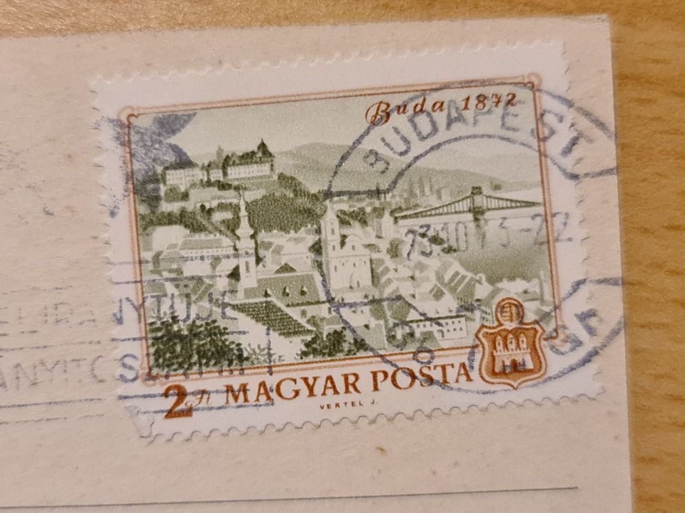 Cartoline postali: Ansichtskarte Budapest Ungarn – Usato da Dintikon venduto da Vexi 1