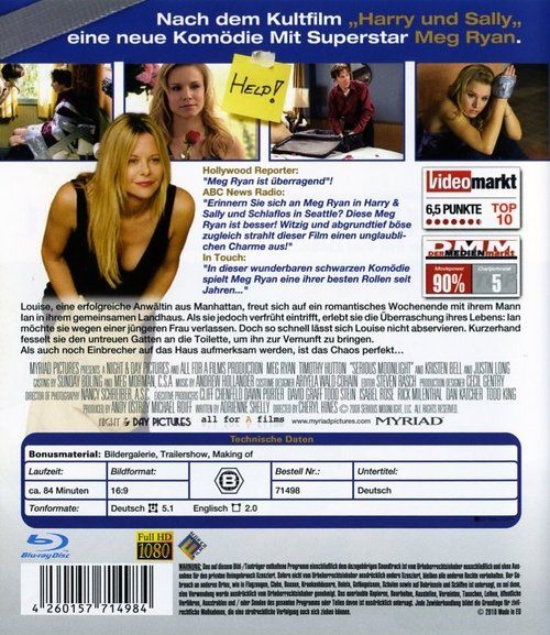 Tutti i DVDs: Serious Moonlight (Blu-Ray) – Nuovo (secondo la descrizione) da Volketswil venduto da Fraese1 1