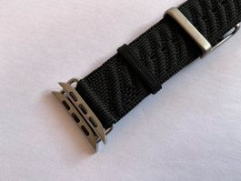 H-En Mer Schwarz Armband für Apple Watch Ultra 49mm