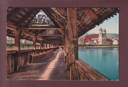 LUZERN - Inneres der Kapellbrücke - Jesuitenkirche