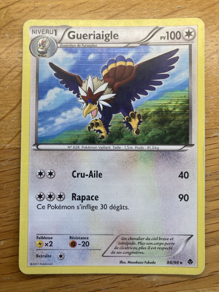 Pokémon Carte collezionabili: Gueriaigle - 88/98 - HOLO – Usato da Zürich venduto da sushitwiceaweek