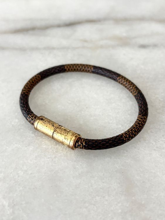 Louis Vuitton Bracciali & Braccialetti: LUXUS Louis Vuitton Keep It Damier Armband – Usato da Sion venduto da Pilote70 2