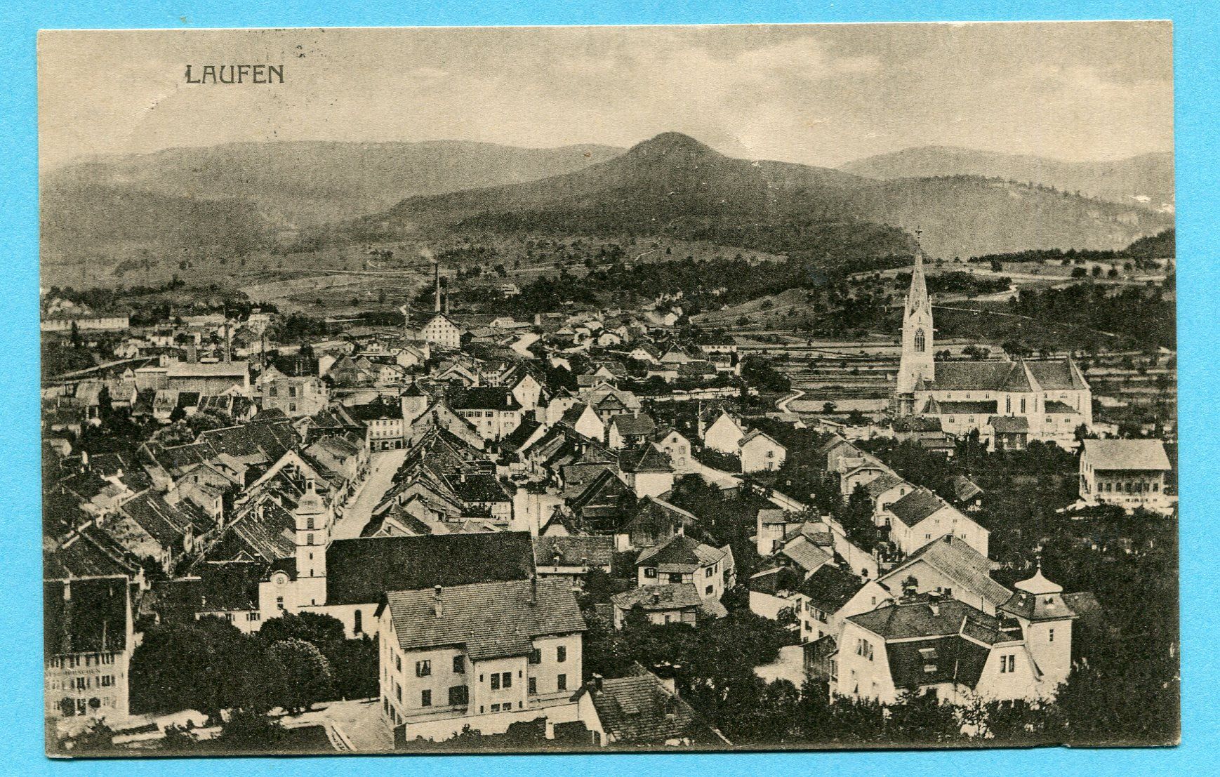 Ansichtskarten: Laufen 1918, gestempelt Feldpost Bataillon No 74 – Gebraucht aus Opfikon von Prophila