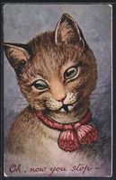 Arthur Thiele: Eine Katze mit rotem Hals