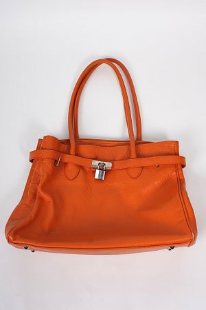 GENUINE Leder Tasche Orange