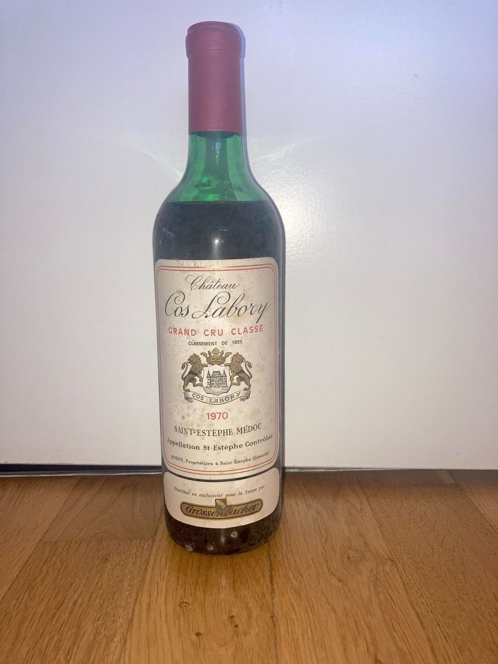 Vino: Château Cos Labory 1970 – Nuovo e nell'imballaggio originale da Bern venduto da Spomme 2