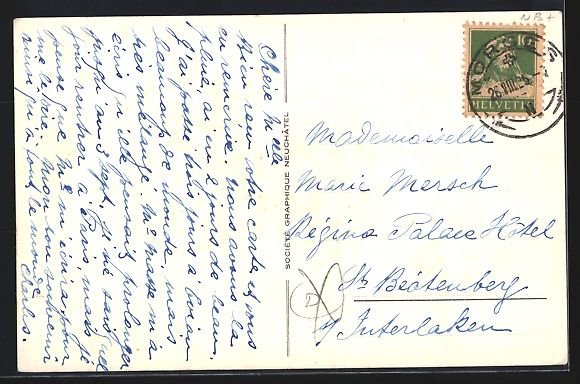 Cartoline postali: AK Morges, La Grand Rue, 1925 – Usato da Berlin venduto da bartko-reher 1