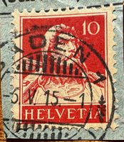 1915, Tell, gestempelt BADEN