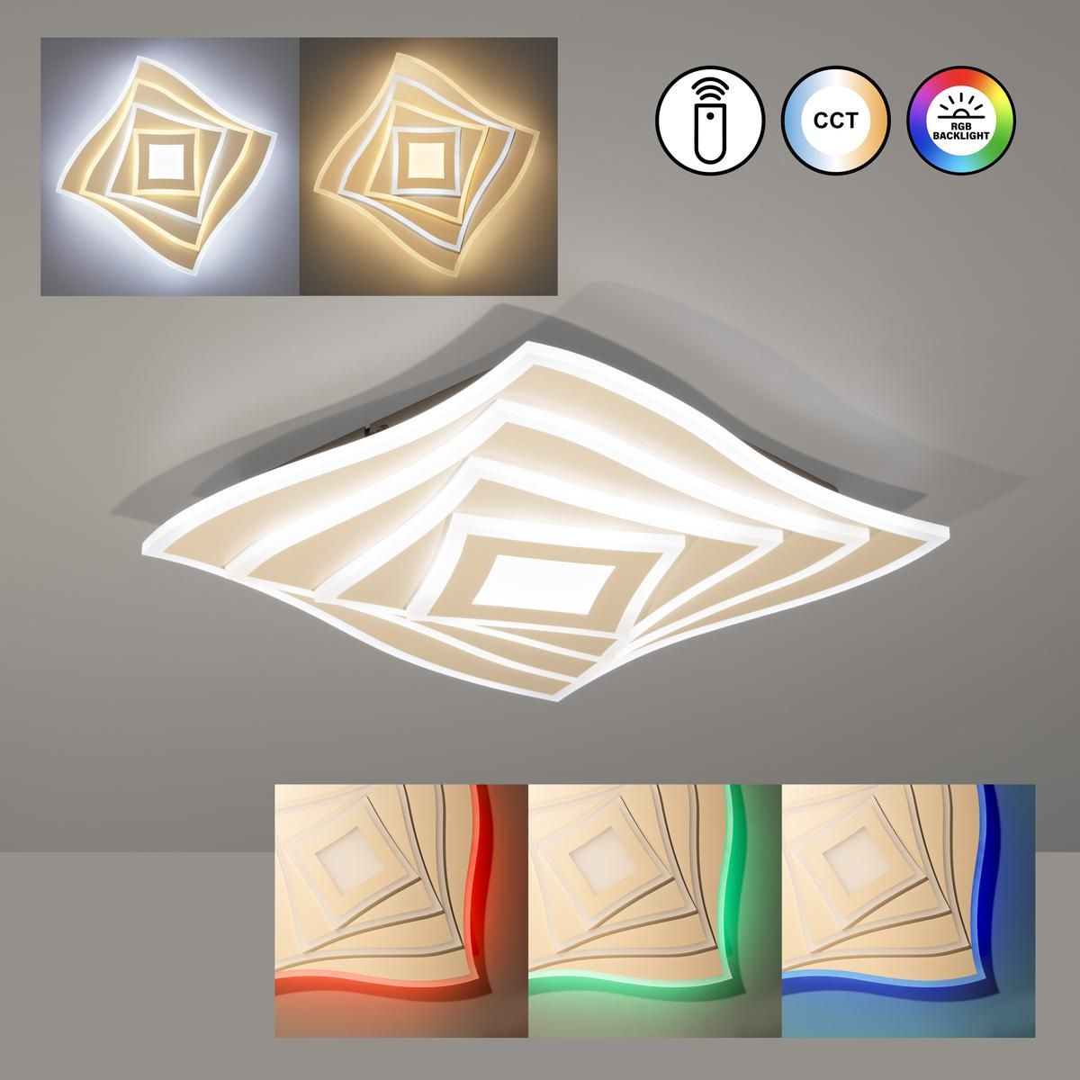 Lampadari & plafoniere: LED Deckenleuchte, CCT, RGB, 40 cm Breit – Nuovo (secondo la descrizione) da Kreuzlingen venduto da Smart-Light