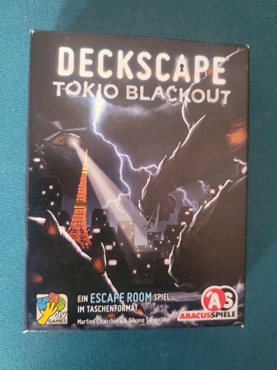 Deckscape - Tokyo Blackout - Gioco Di Carte Escape Room Da Tavolo, Gioco Da Viaggio Per Amici E Famiglia