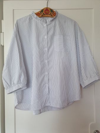 Bluse schwarz-weiss XXL