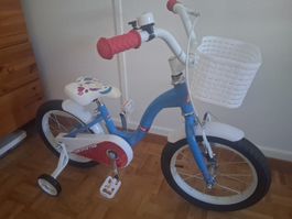 Kinderfahrrad 16 Zoll mit Stützrädern und Korb guter Zustand