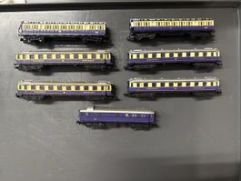 Modelleisenbahn Waggons Rheingold, Spur N