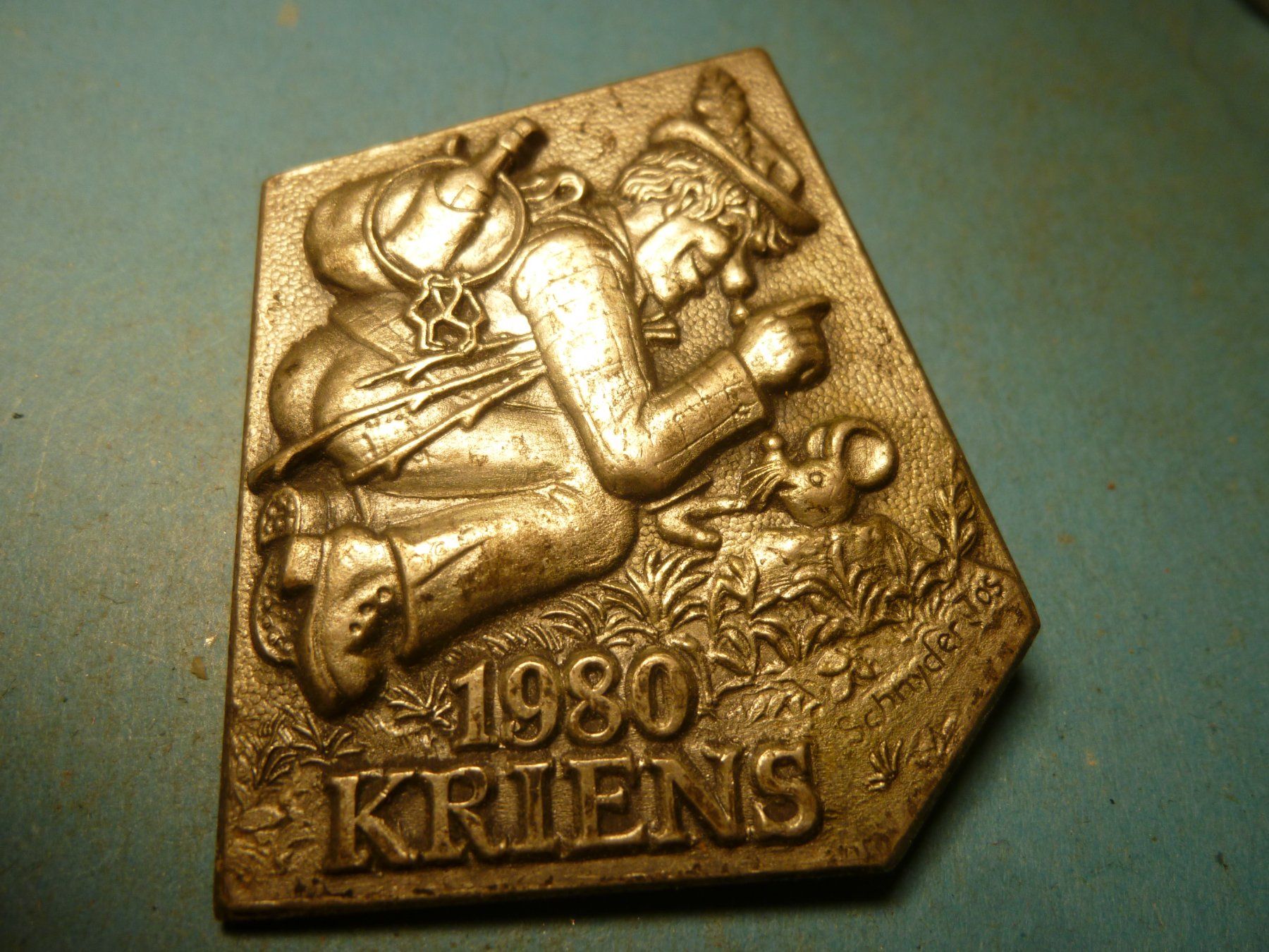 Plaketten & Abzeichen: KRIENS 1980 SILBER – Gebraucht aus Ried (Muotathal) von Mandarin02