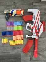 Nerf Fortnite Blaster and Strongarm with Many Darts