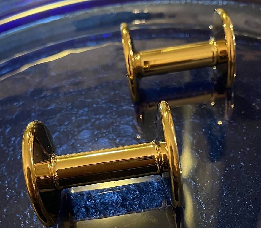 Strumenti musicali: Tischaccessoire Set goldfarben hochwertig  – Usato da Würenlos venduto da pip_5n6d 1