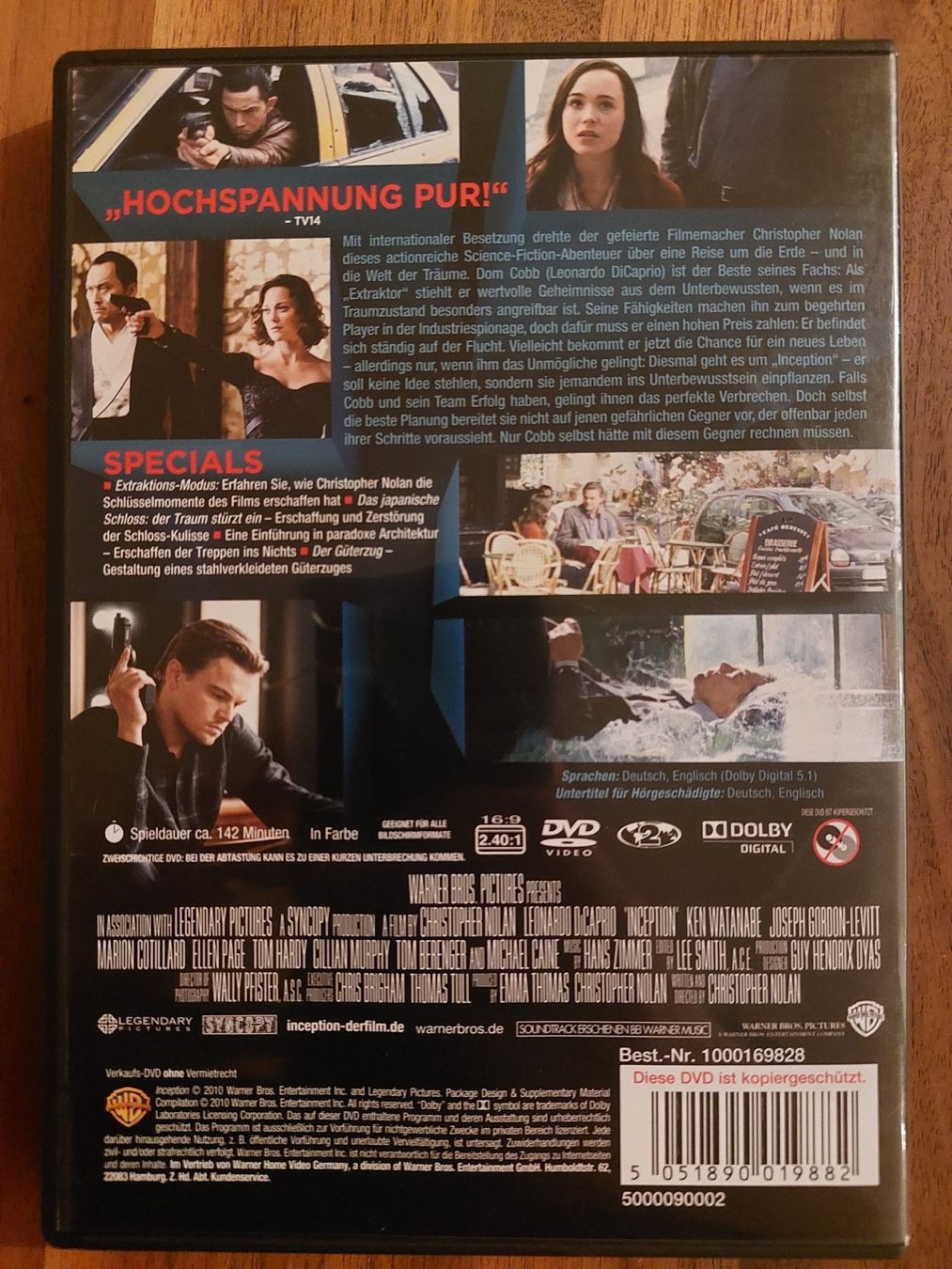 Alle DVDs: DVD - Inception – Gebraucht aus Rheinfelden von Onyx74 1