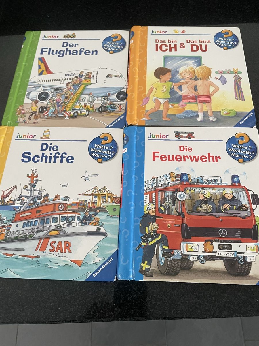 Libri: Buch Set Junior 4x Ravensburger Der Flughafen, Schiffe, Ich  – Nuovo (secondo la descrizione) da Oberembrach venduto da Marietta53