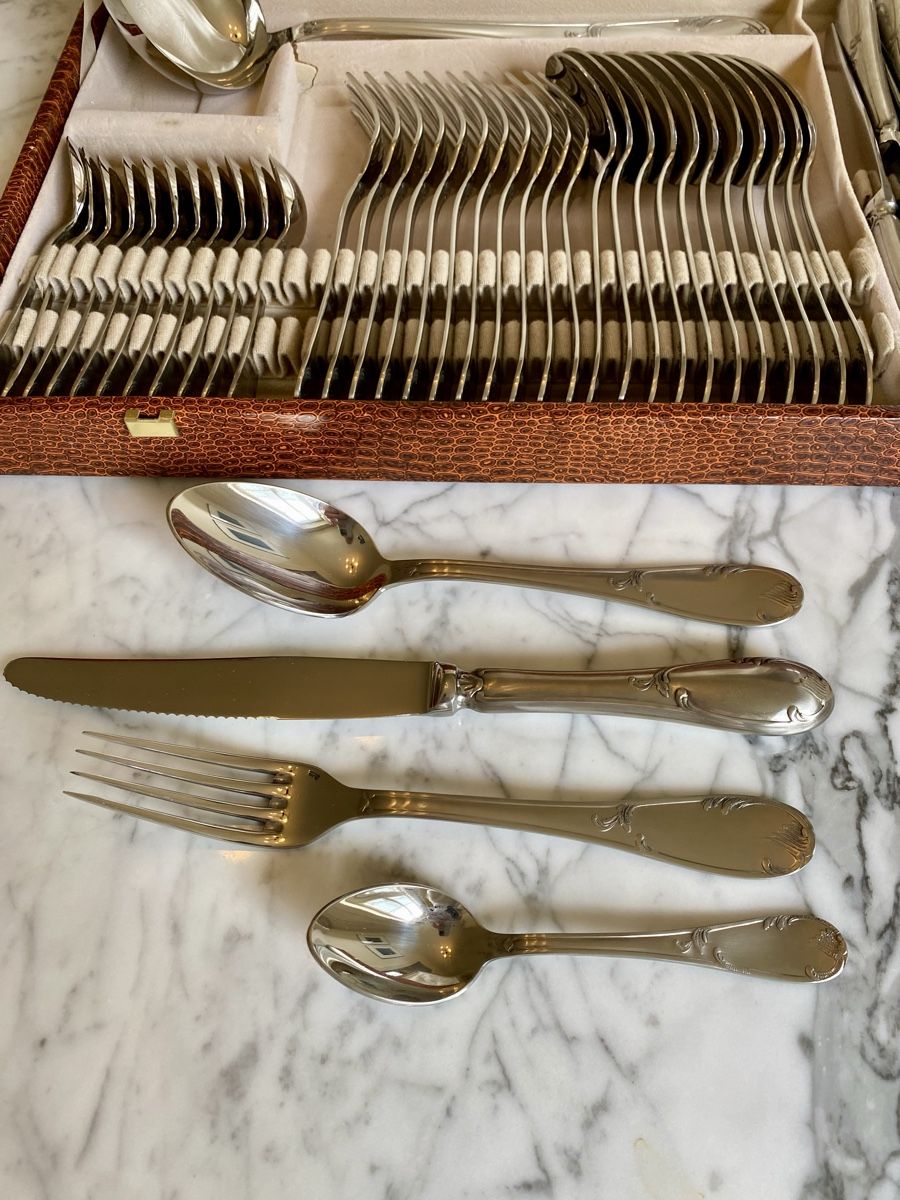 Set di posate: Ménagère en Inox complète – Nuovo e nell'imballaggio originale da Genève venduto da Oscar-111 3