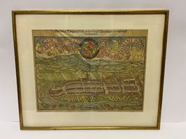 Ancienne lithographie ville de berne