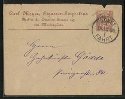 Briefumschlag Berlin, 1890, Private Stad