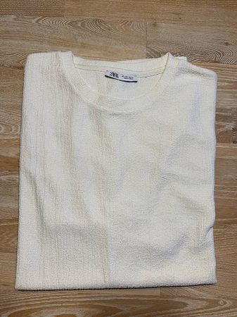 Zara White T-Shirt Size L