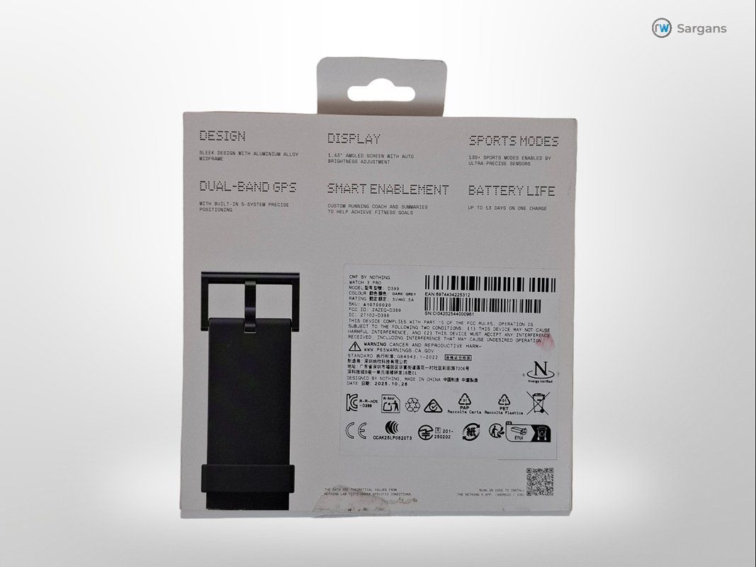 Smartwatch: CMF Watch 3 Pro 47 mm, ohne SIM – Usato da Sargans venduto da Restwert_Sargans 1