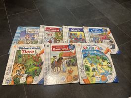 Ravensburger tiptoi Bücher 7er Set gebrauchter Zustand