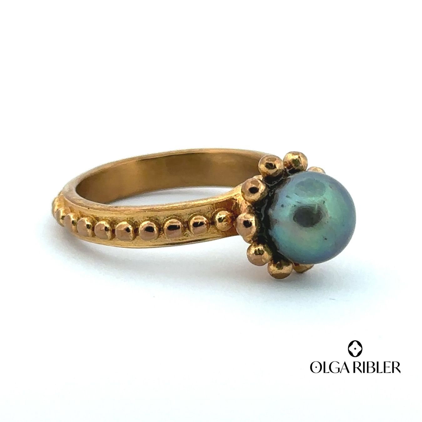 Olga Ribler Anelli: Edelstahl Ring mit Perle Ringgrösse 58 – Nuovo (secondo la descrizione) da Luzern venduto da Schmuckoutlet 3