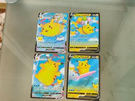 (Near Mint) Surfing Pikachu + Flying Pikachu, Celebrations