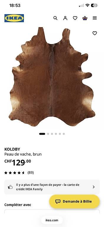 Teppiche: Tapis vache 3m Ikea comme neuf – Gebraucht aus Yens von GIPE 4