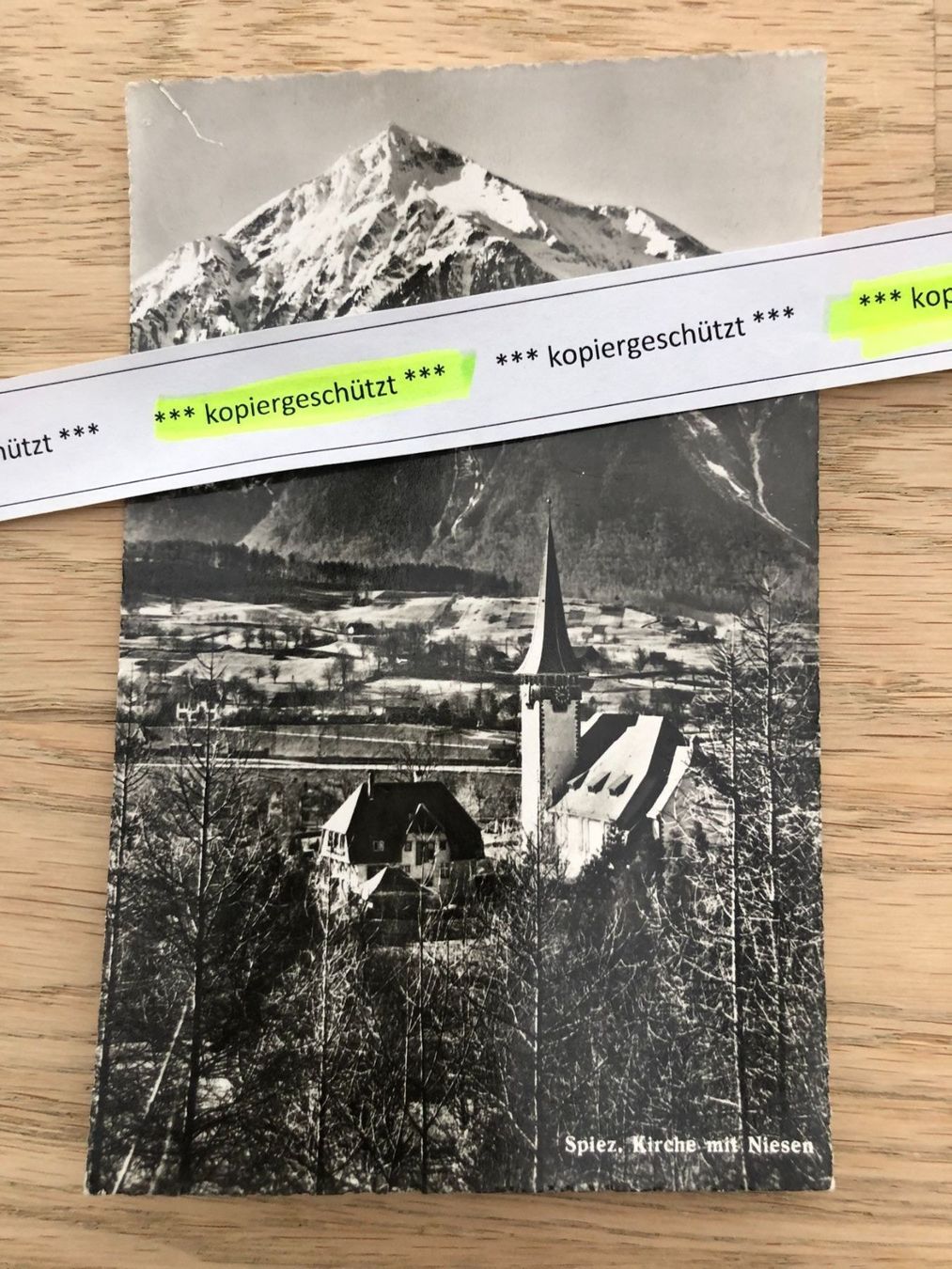 Cartoline postali: Spiez Kirche Niesen AK – Nuovo (secondo la descrizione) da Hefenhofen venduto da Bierinder