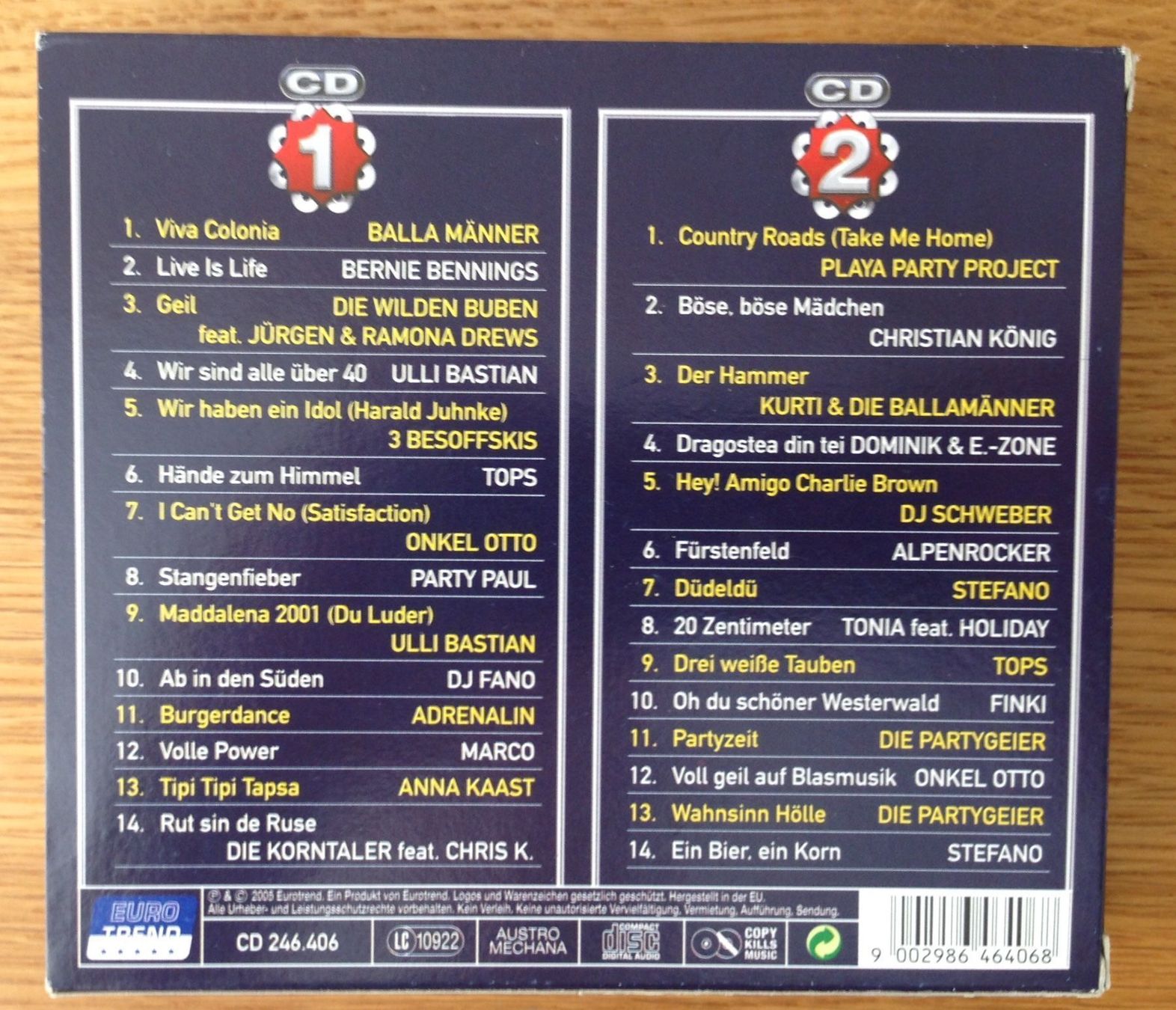 CD: 3 x CD div. Party Hits mit 6 CDs – Usato da Eglisau venduto da felix_ch 1