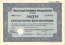 Eduard Lingel Schuhfabrik AG, Erfurt - 1941
