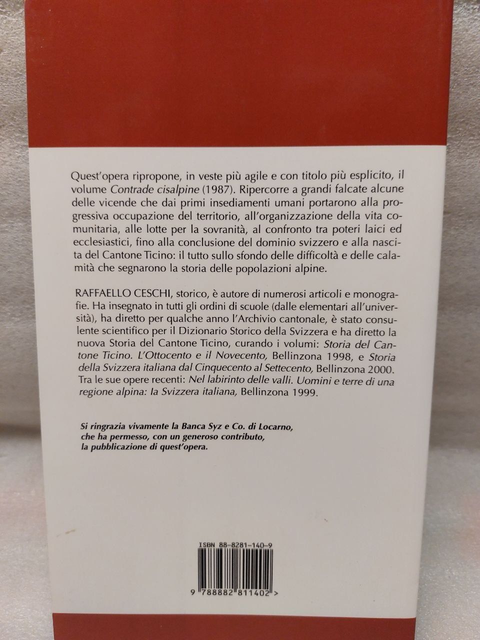 Libri: Libro "Le nostre origini" di Raffaello Ceschi - Fr 1 – Usato da Pambio Noranco venduto da Pol69 1