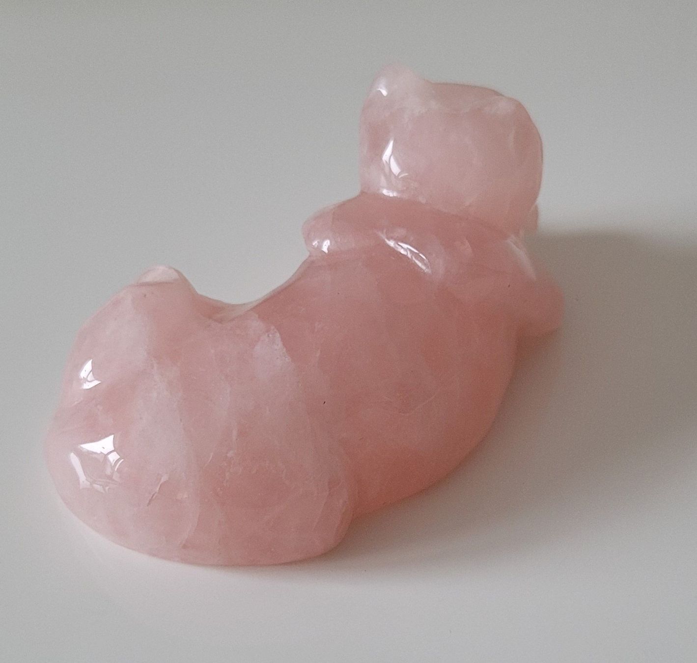 Statuette: Rosenquarz Katzenfigur Edelsteinkatze – Usato da Zürich venduto da fourpaws 3