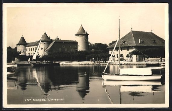 Cartoline postali: AK Morges, L'Arsenal – Usato da Berlin venduto da bartko-reher