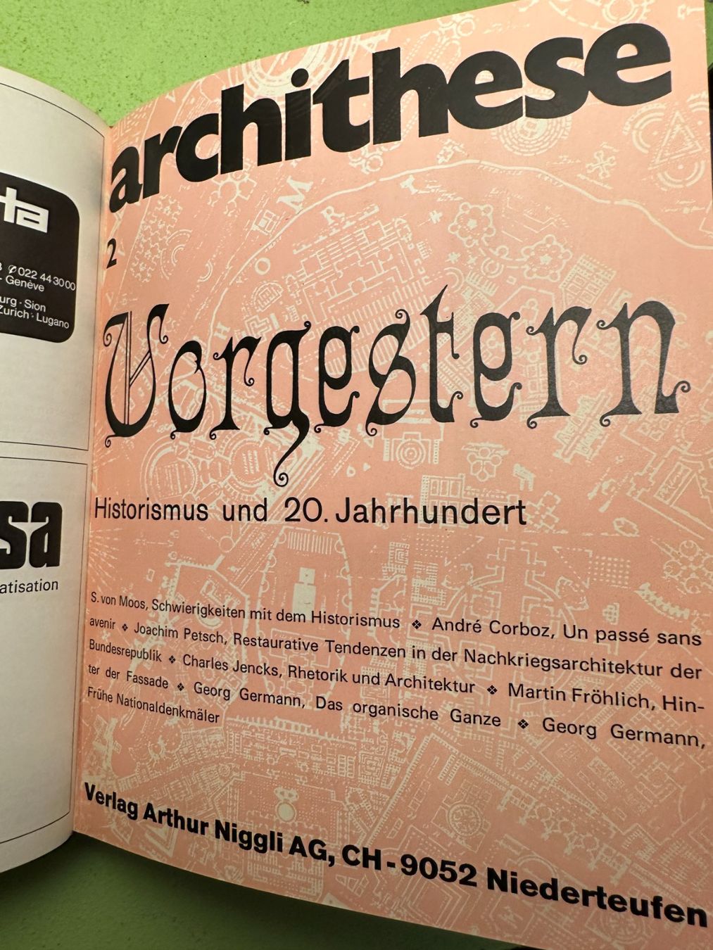 Bücher: archithese 1-5 1972–73. Gebunden. – Gebraucht aus Zürich von allp 5