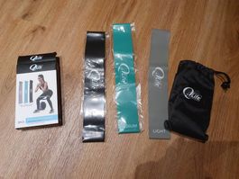 3 Fitnessbänder, 4 - 15kg, inkl. Tasche