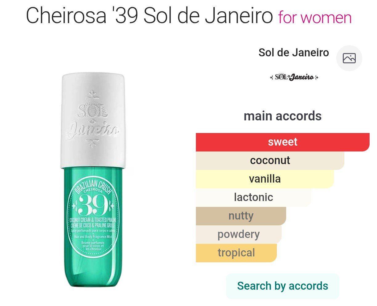 Sol de Janeiro Profumi & Eau de Toilette: 5ml Cheirosa '39 Sol de Janeiro Sample Probe – Nuovo (secondo la descrizione) da Steinhausen venduto da nwe_t8nj 1