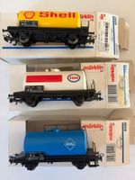 Märklin HO Kranwagen Tankwagen Shell Esso Aral