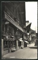 Champéry, magasins, voiture d'époque, vers 1935