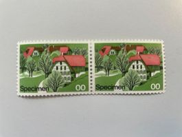 Probedruck 1975 Farmhouses and Village
