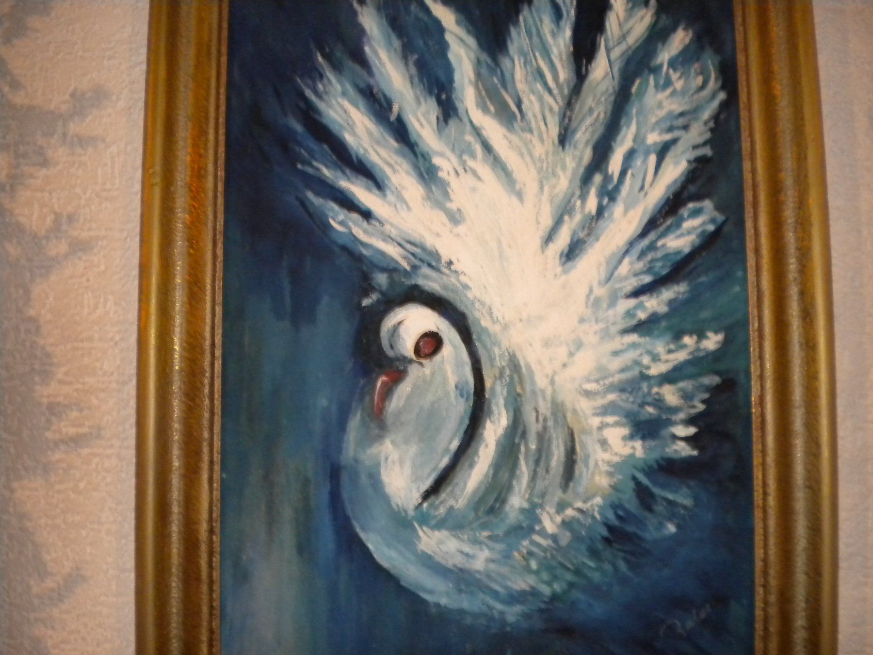 Dipinti: Die Taube ein wertvolles Bild 50x38cm – Usato da Spreitenbach venduto da mako6900 2