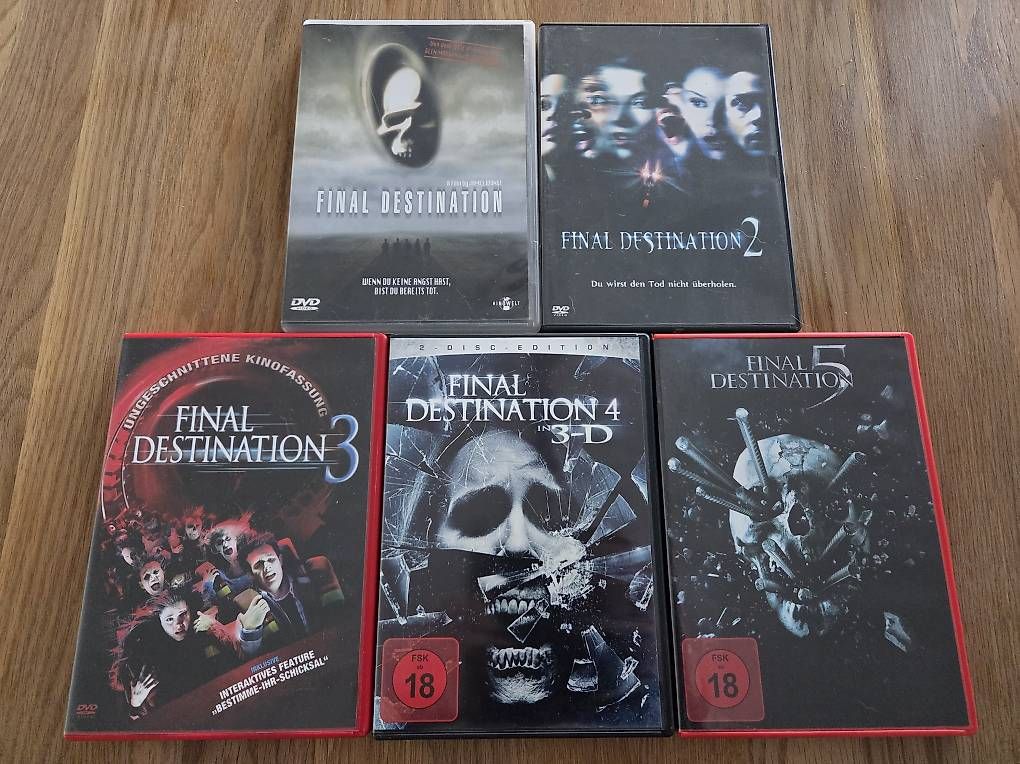 Tutti i DVDs: Final Destination 1-5 DVD's – Usato da Münchenbuchsee venduto da Sape1