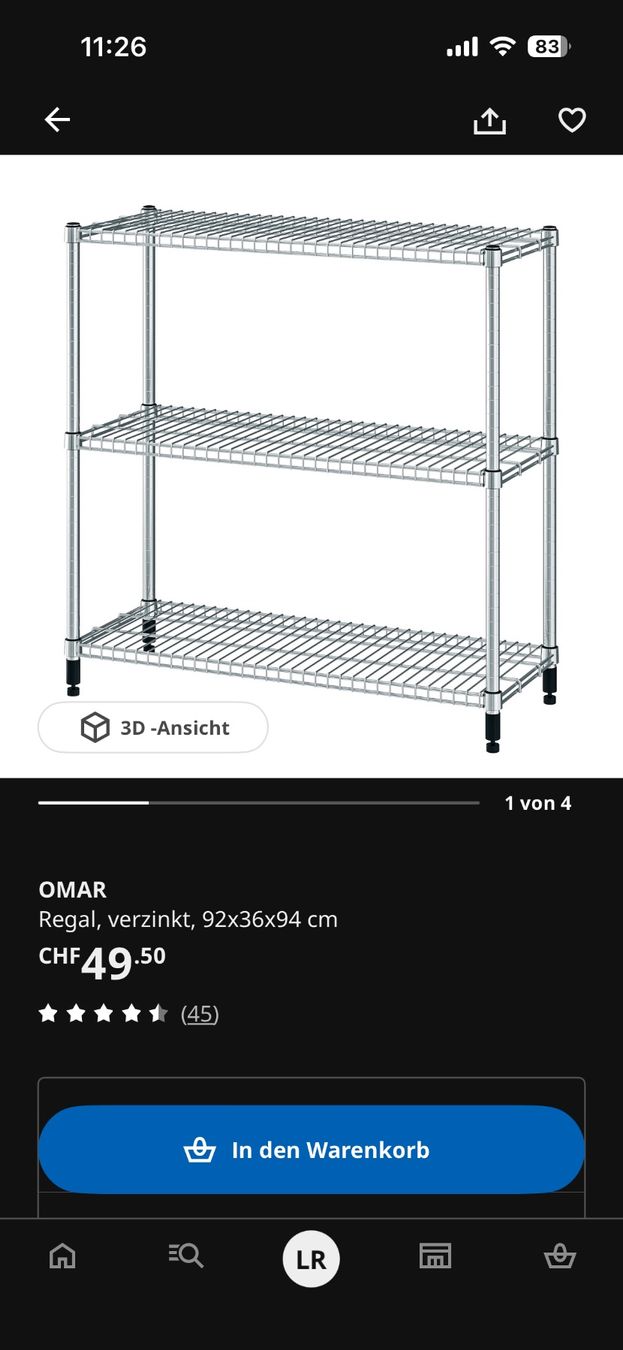 Ikea Scaffali: Ikea Chromstahl Regal, 3 Böden – Usato da Basel venduto da Lerit 3