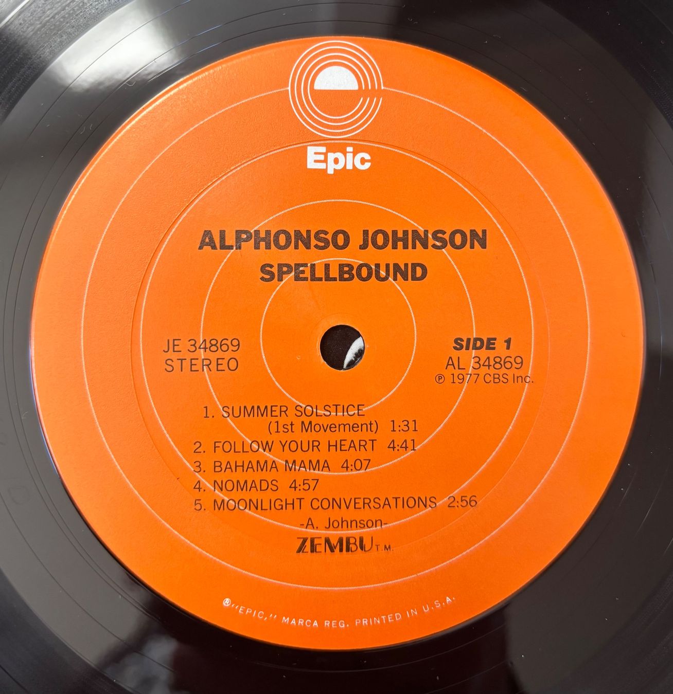 Dischi in vinile: Alphonso Johnson - Spellbound LP EX/EX – Usato da Neuchâtel venduto da Deivid2 3