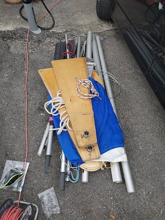 Zodiac Barche: JUMBO Zodiac Schlauchboot mit Segel – Usato da Zürich venduto da Ml80 1